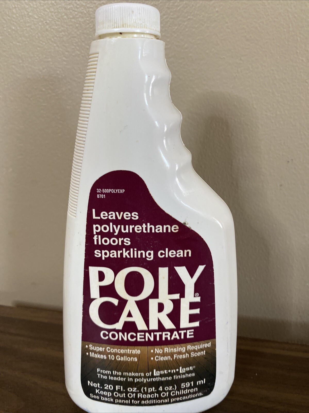PolyCare Concentrate No Rinse Polyurethane Cleaner 20 Oz 65% Full
