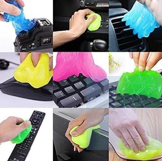 (2Pack) Super Clean Magic Gel Cleaning Solution Eco-Friendly Reusable Silica Gel