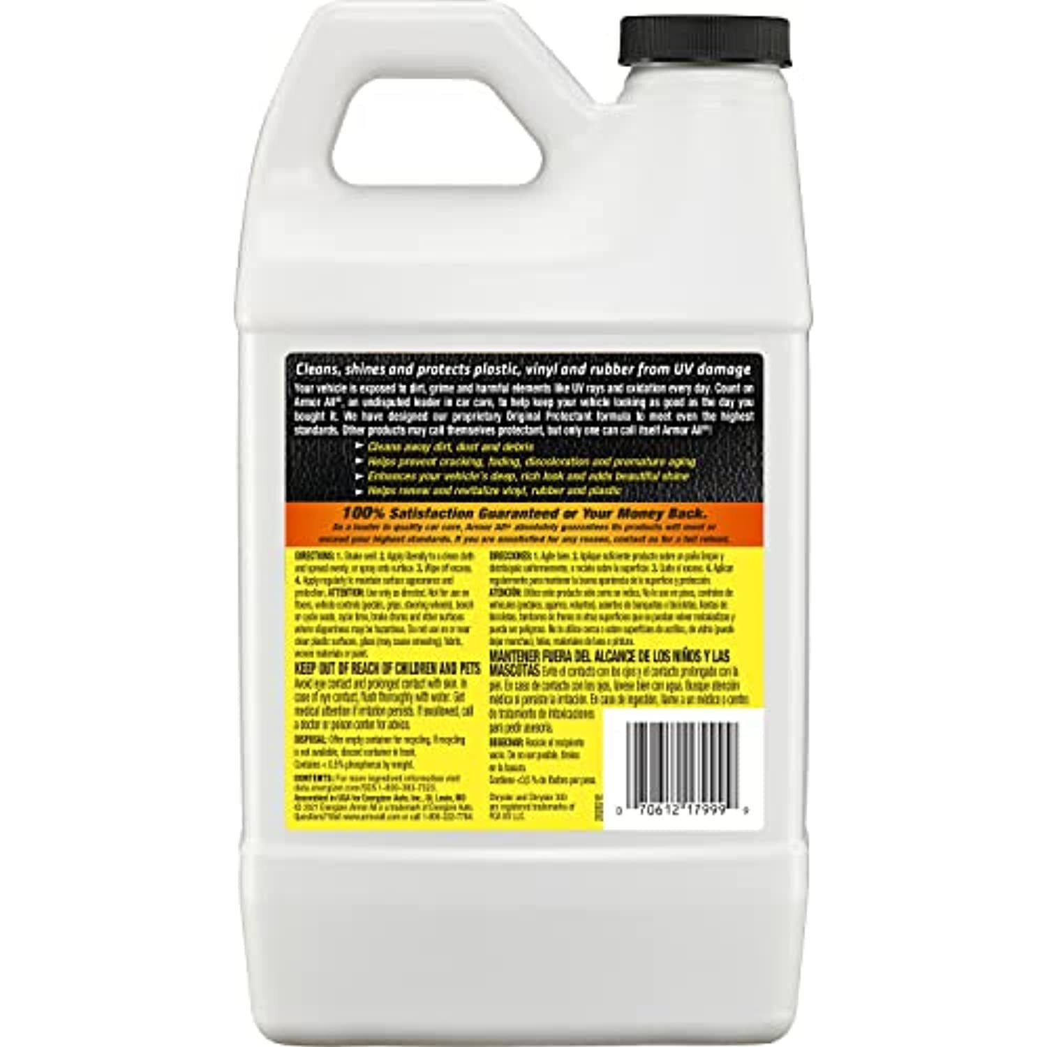 Car Protectant Refill by Armor All, Car Interior Cleaner with UV Protection, 64
