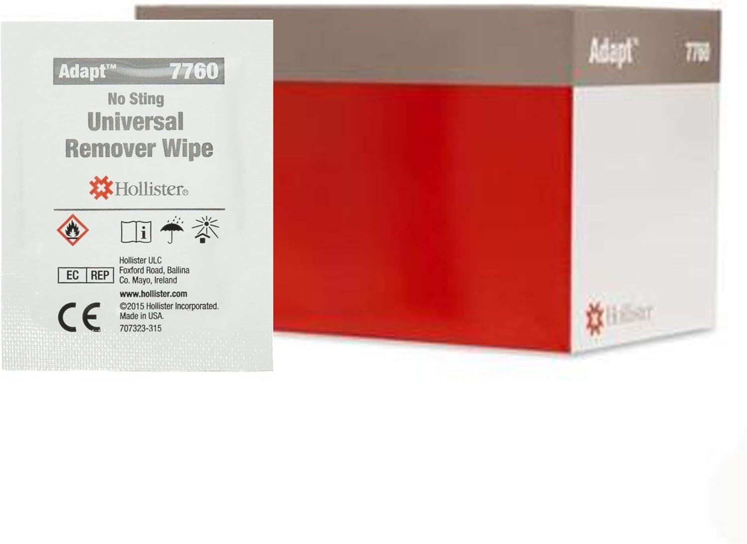 Natural Adapt Adhesive Wipes, 50 Ct – Ideal for Sensitive Skin & Ostomy Use