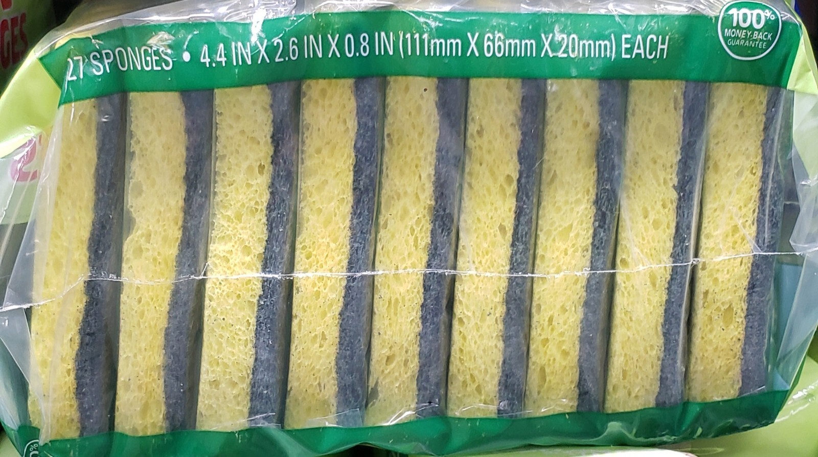 Berkley Jensen Heavy Duty SCRUB Sponges 27 Pack Clean Wash Scotch Cellulose