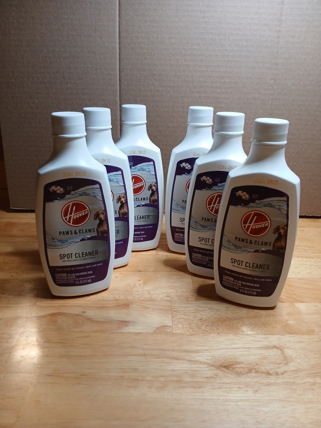 6 Hoover Paws & Claws Pet Spot Cleaner Carpet Formula 6oz Bottles Lot Sealed