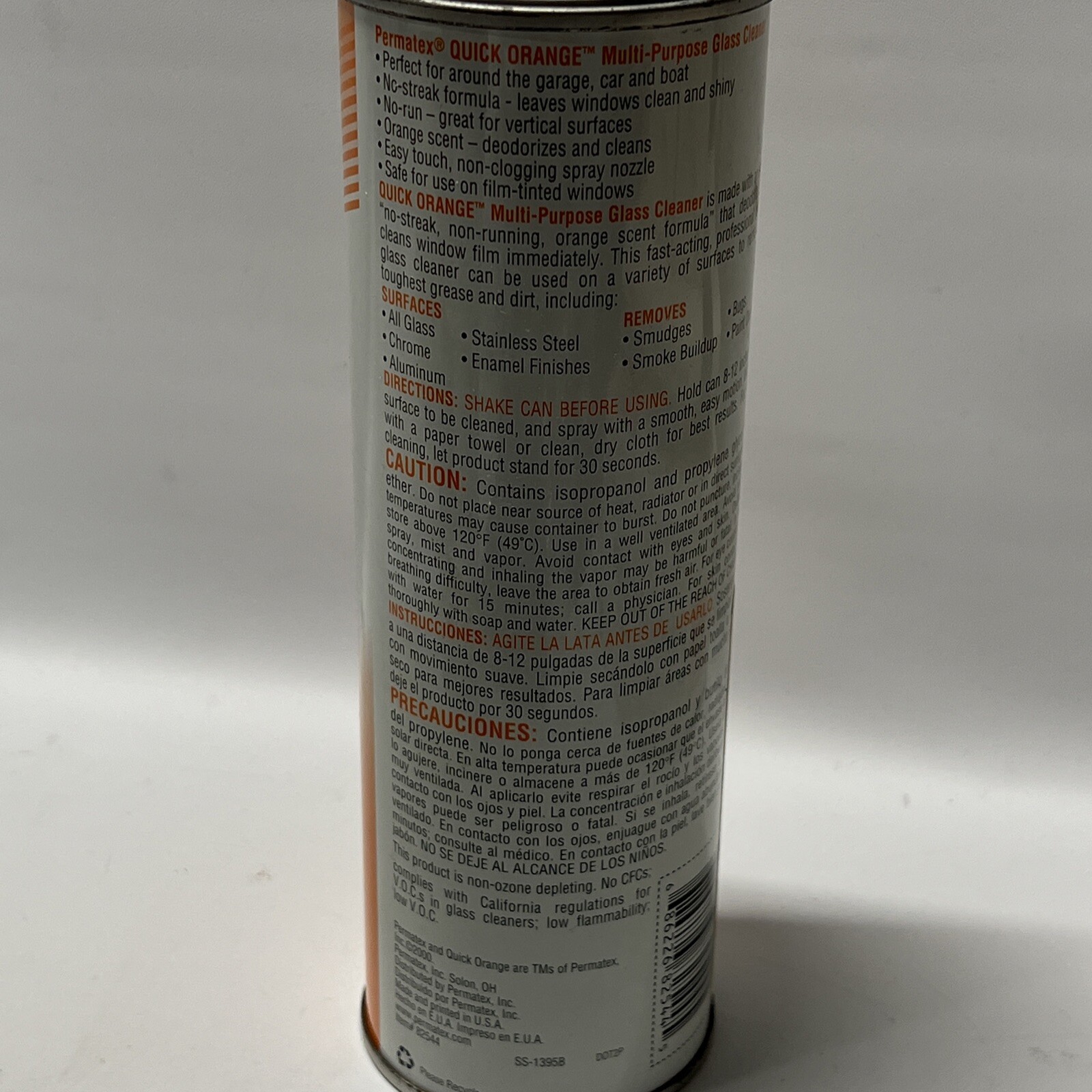 Permatex Quick Orange Glass Cleaner Multi-Purpose 82544 Marine Grade! NOS!