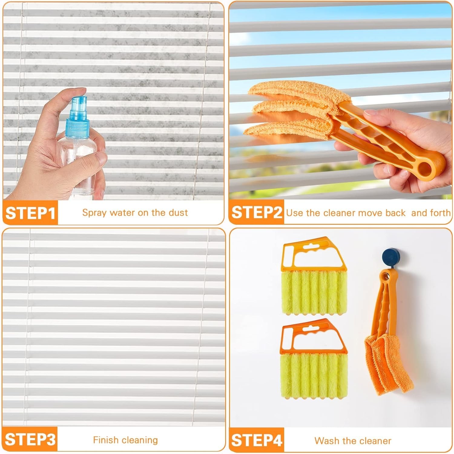 10 Pcs Venetian Window Blind Cleaner Duster Tool Set Mini Blind Cleaner Duster B