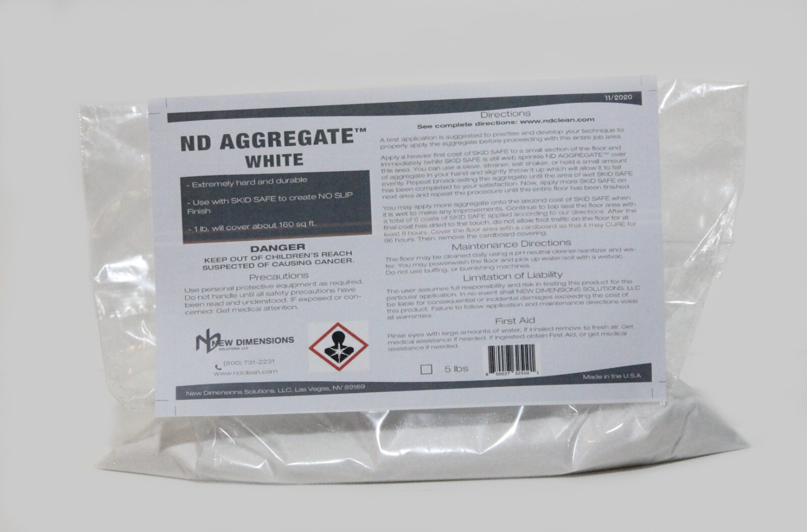 ND AGGREGATE™ Enhanced Traction Additive for SKID SAFE™ Water-Based