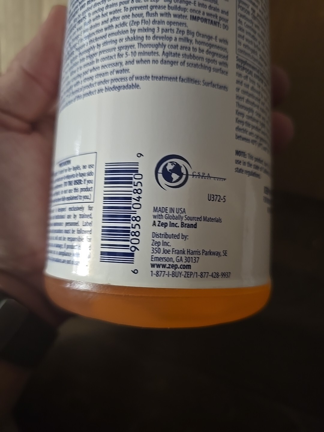 11 x ZEP BIG ORANGE LIQUID CITRUS INDUSTRIAL DEGREASER GRAFFITI REMOVER 32 OZ