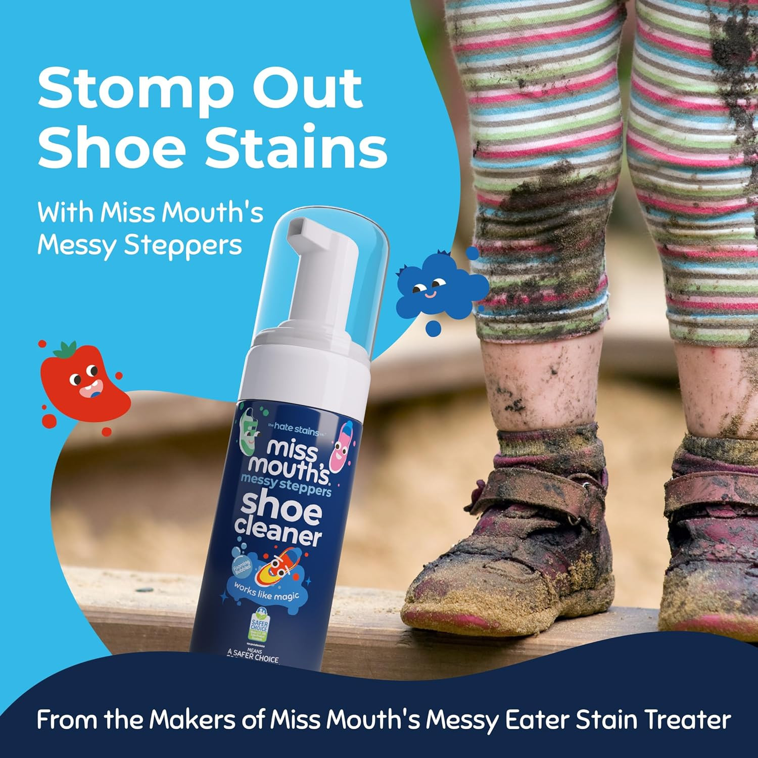 Messy Eater & Messy Steppers Cleaner Duo Stain Remover Shoe Cleaner Kit
