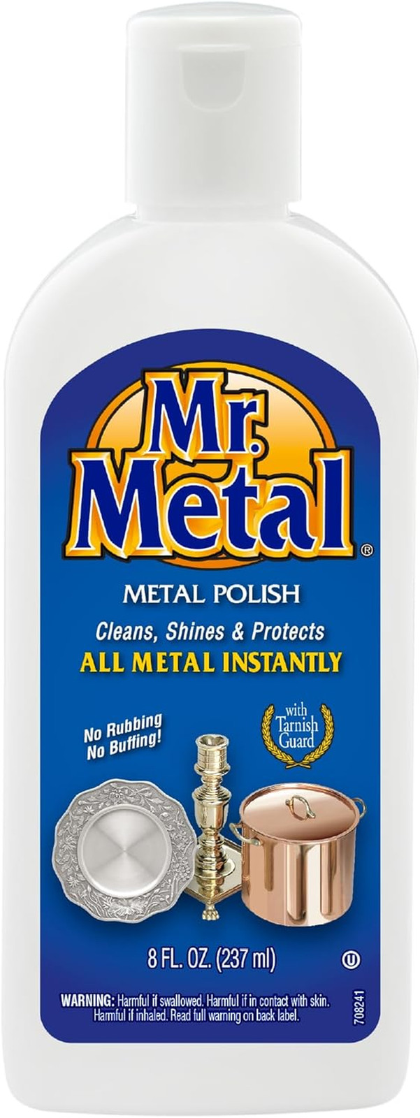 Mr. Metal Metal Polish Liquid All Metal Multipurpose Cleaner, Non-Abrasive, Inst
