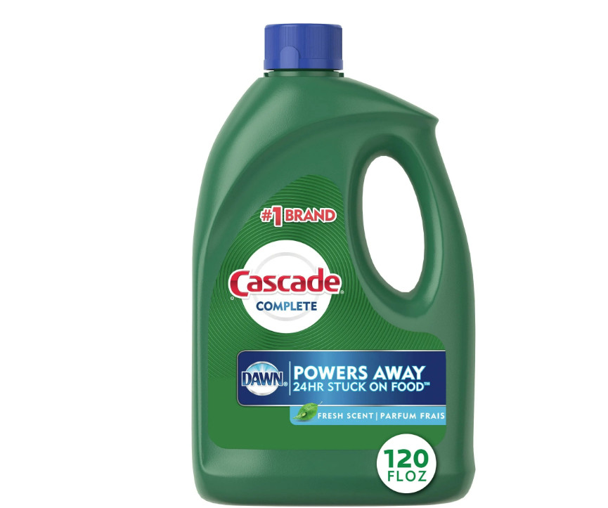 4 Bottles of Cascade Complete Dishwasher Detergent Liquid Gel, 120 fl oz