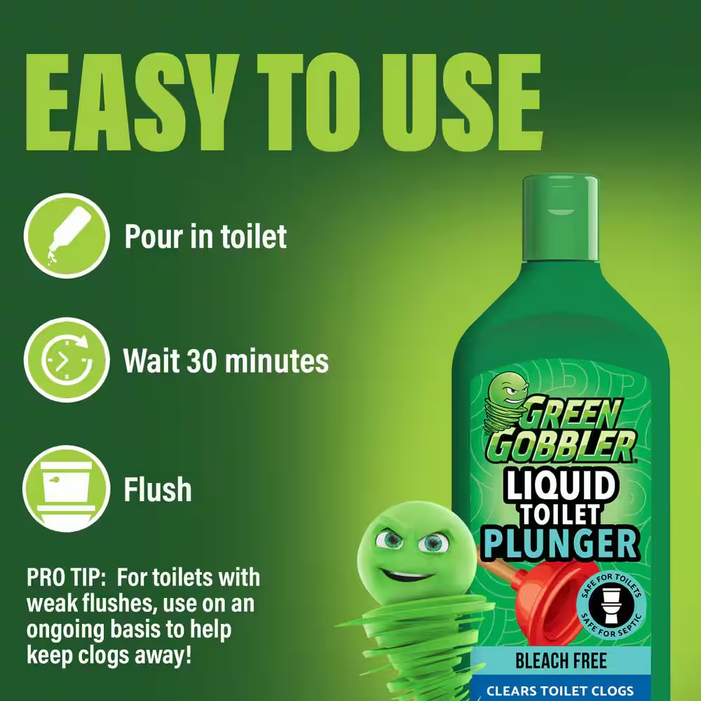 12 Oz. Liquid Toilet Plunger Drain Cleaner