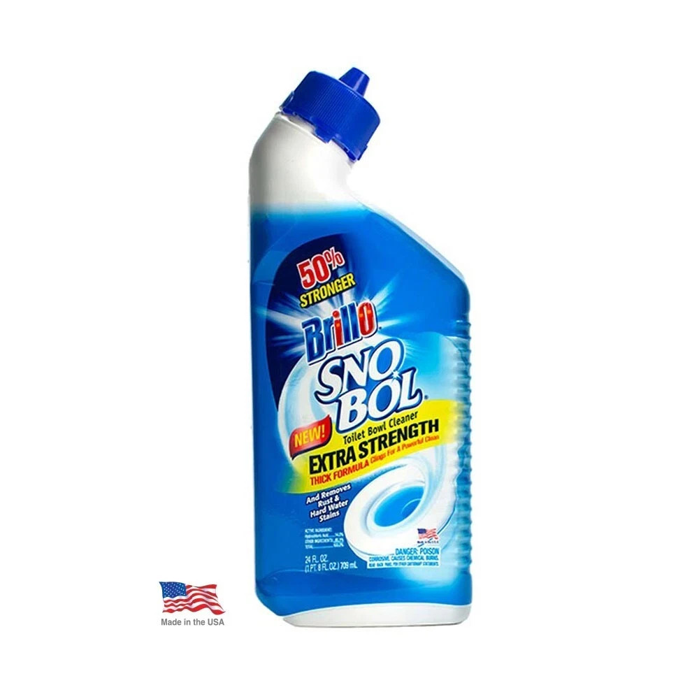 sno bol 24 ounce extra strength toilet bowl cleaner (50% stronger) pack of 3