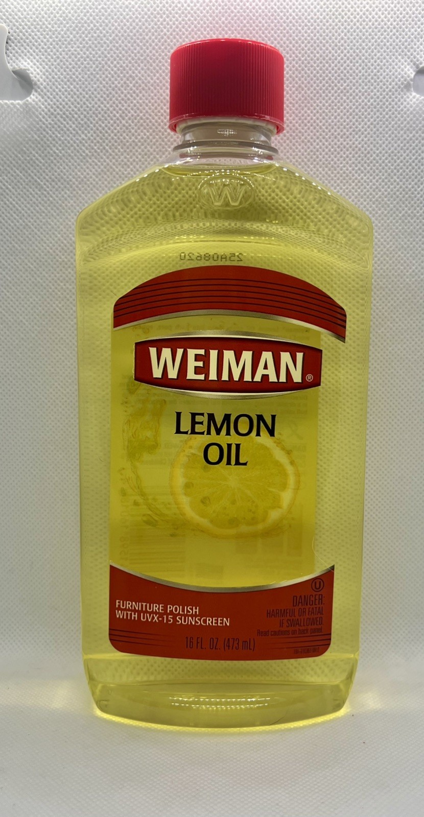 NEW! Weiman Lemon Oil Wood Furniture Polish with UVX-15 Sunscreen, 16 Fl. Oz.