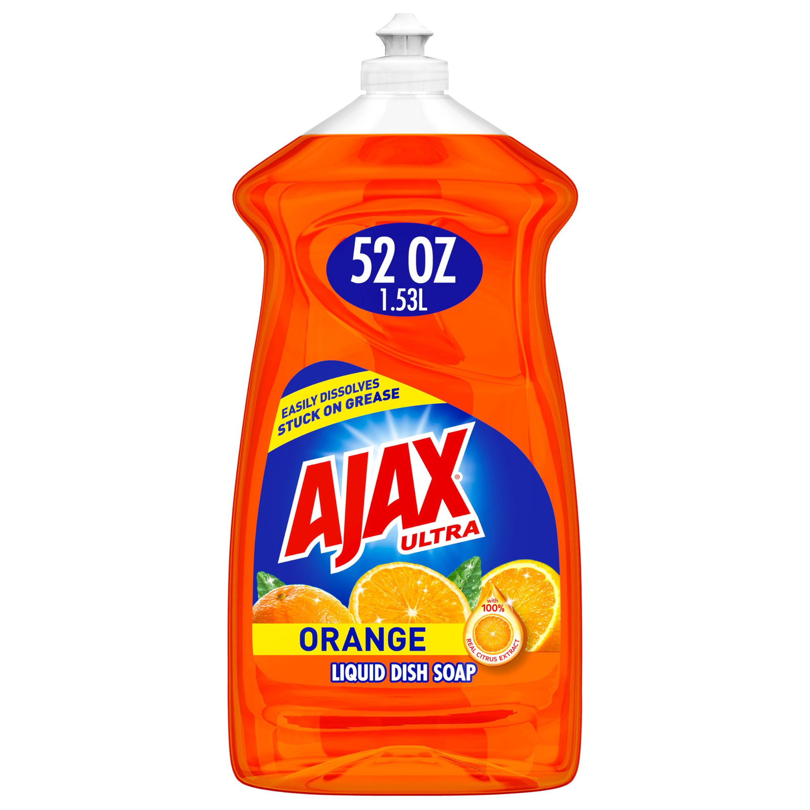 Ajax Ultra Dish Soap 52 Fl Oz Orange Scent Triple Action Grease Fighter