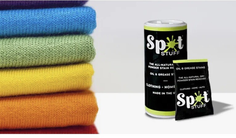 SPOT STUFF Oil & Grease Stain Remover 6 Bottles All Natural Fabric Laundry Auto