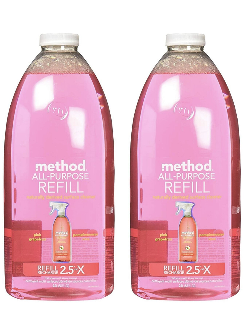 2 Method Pink Grapefruit All Purpose Refill Surface Spray 68 fl oz (2.0 L)