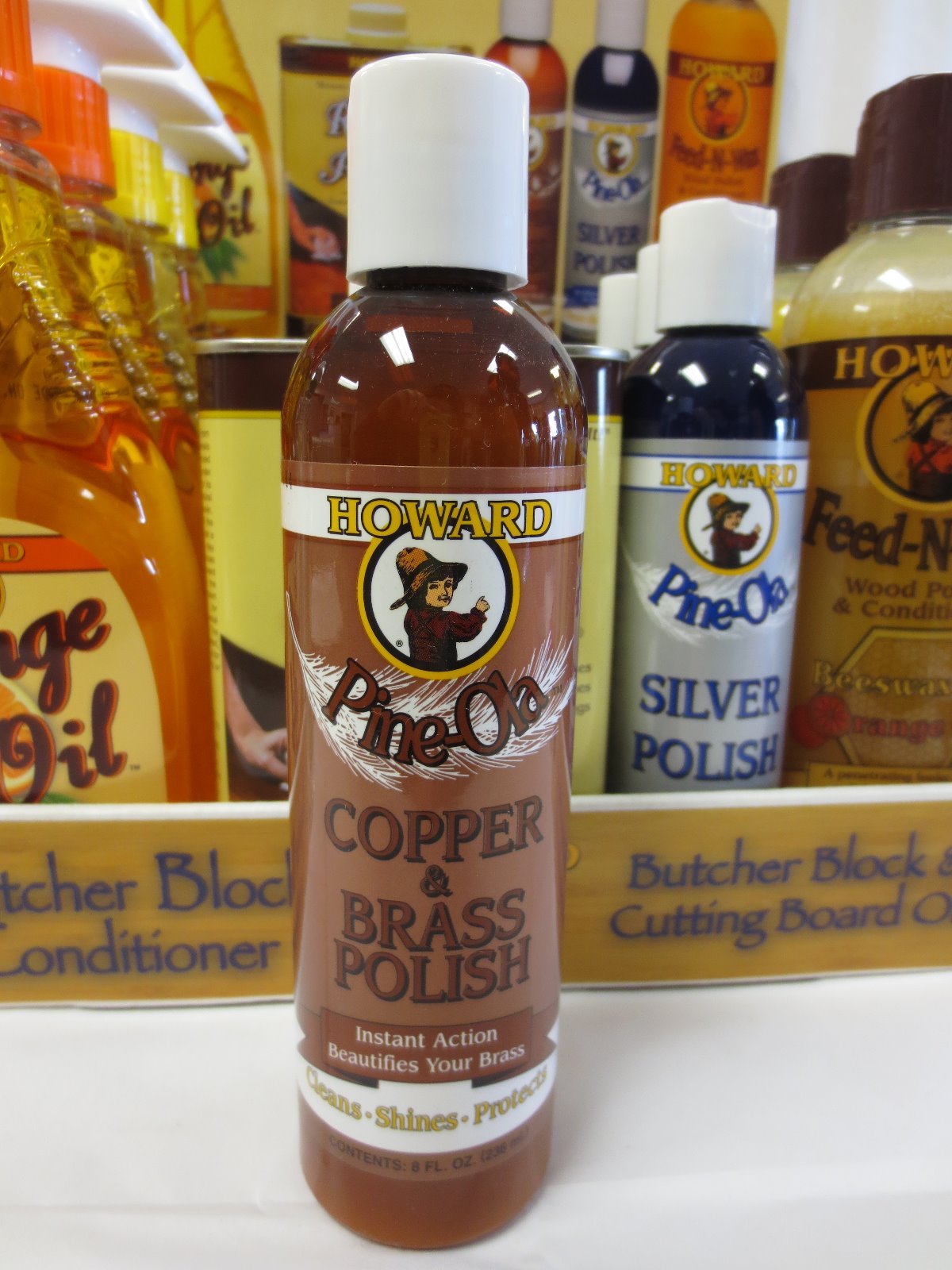 Howard Pine-Ola Copper & and Brass Polish 8oz Bottle