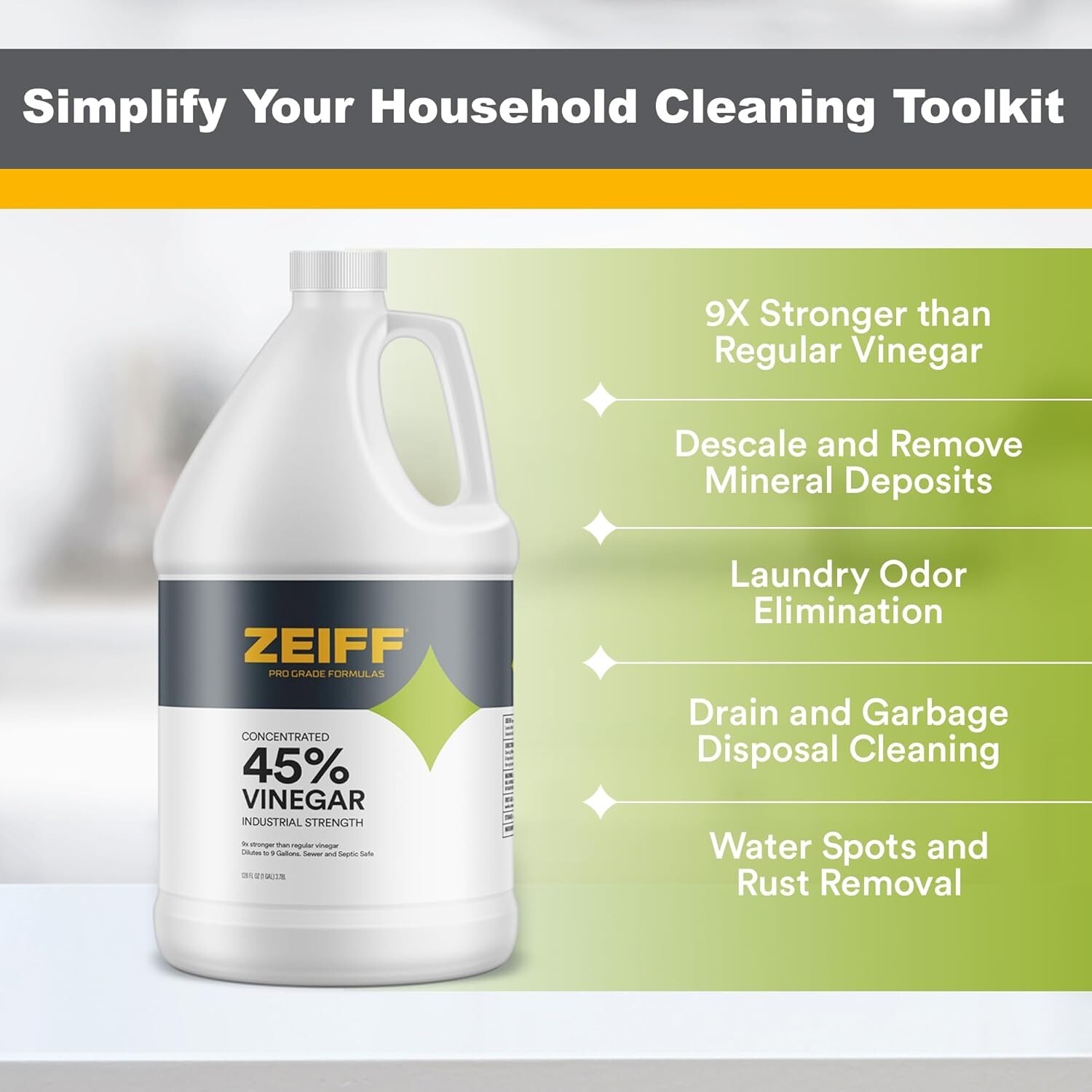 Industrial Strength 45% Concentrated Vinegar – Perfect for Heavy-Duty Cleaning