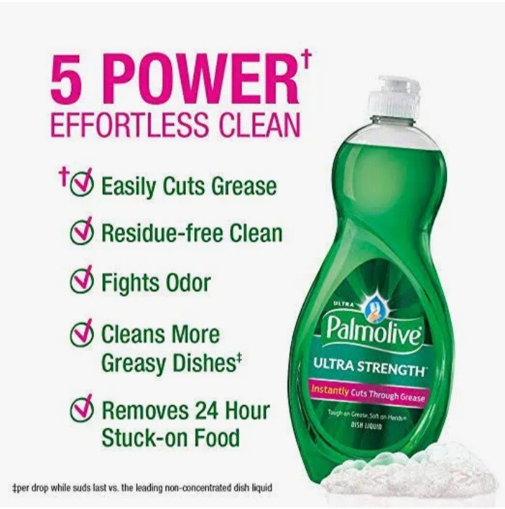 🆕️ Palmolive (2-Pack) 10 Fl. Oz. ●ORIGINAL● Ultra Strength Dishwashing Liquid.