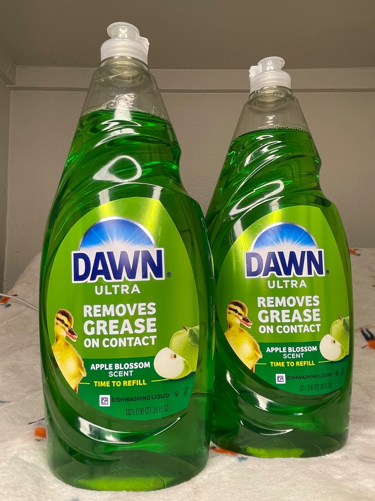 (4-PIECE) Dawn Ultra Liquid Dish Soap, 38 fl oz x 2 • Apple Blossom Scent •