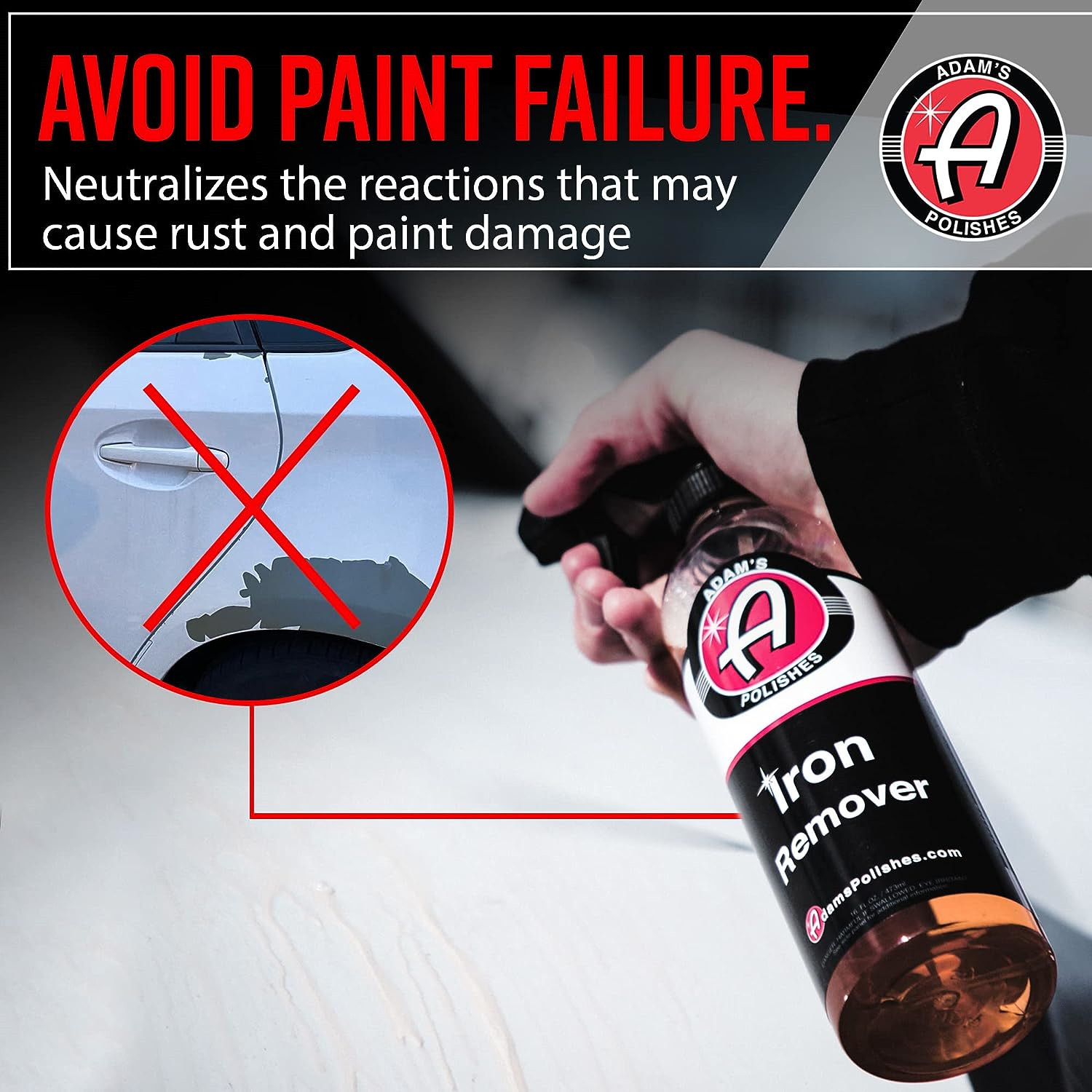 Adams Iron Remover Gallon – Iron Out Fallout Rust Remover Spray for Car Detaili