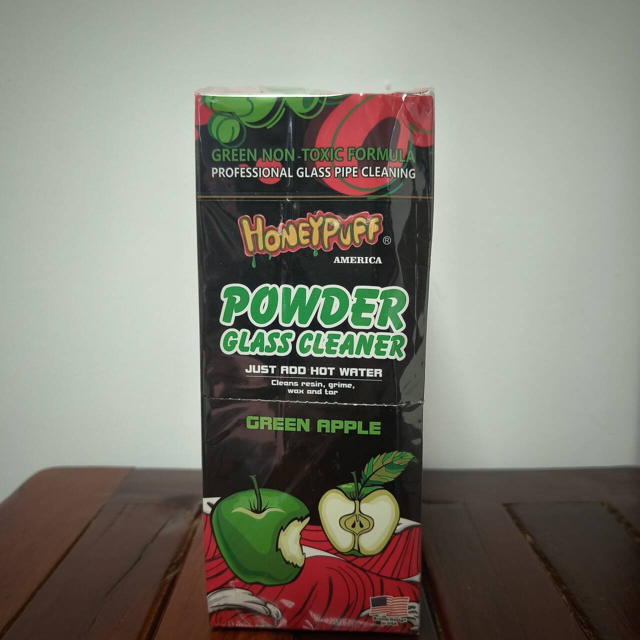 12 Pack/Box Fresh Apple Scent Cleaner – For Glass Water Cigarette Pouches