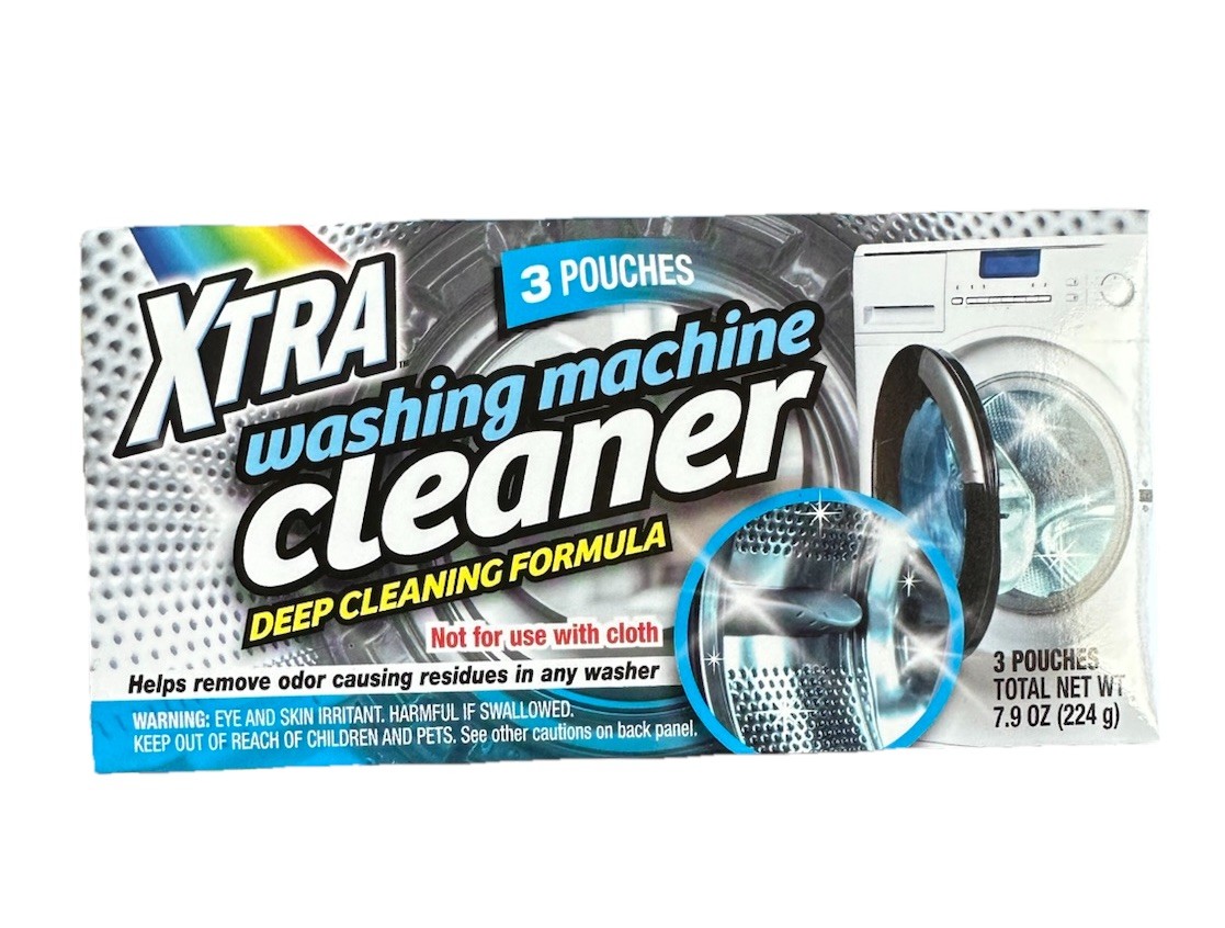 Xtra Washing Machine Cleaner Deep Cleaning Formula 3x Pouches~Remove Odor