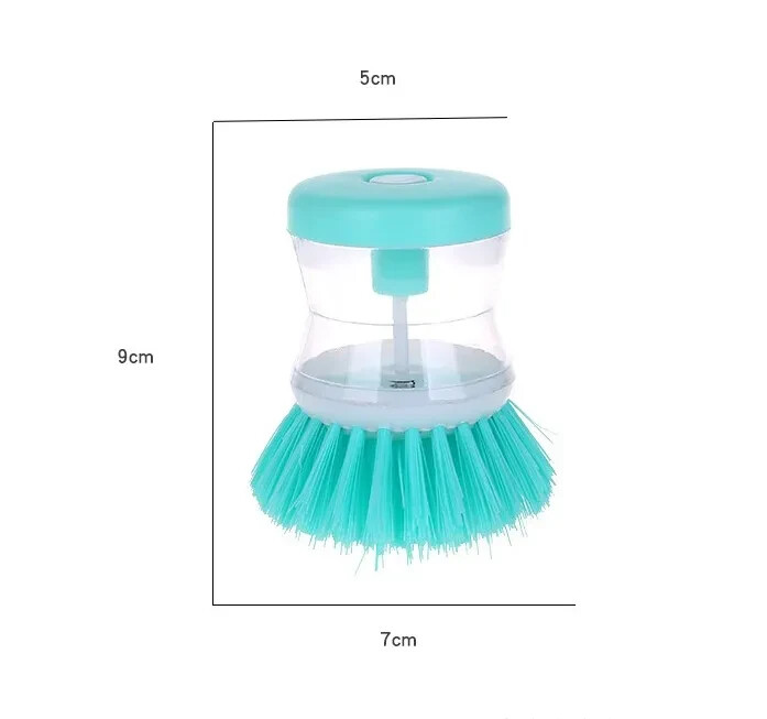 Kitchen Wash Pot Dish Brush Clean Utensils with Dish washing liquid Dispenser