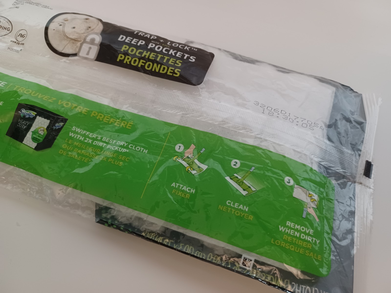 Swiffer Heavy Duty Dry Sweeping Cloths Deep Pockets Total 2 Dry Cloths -OPEN