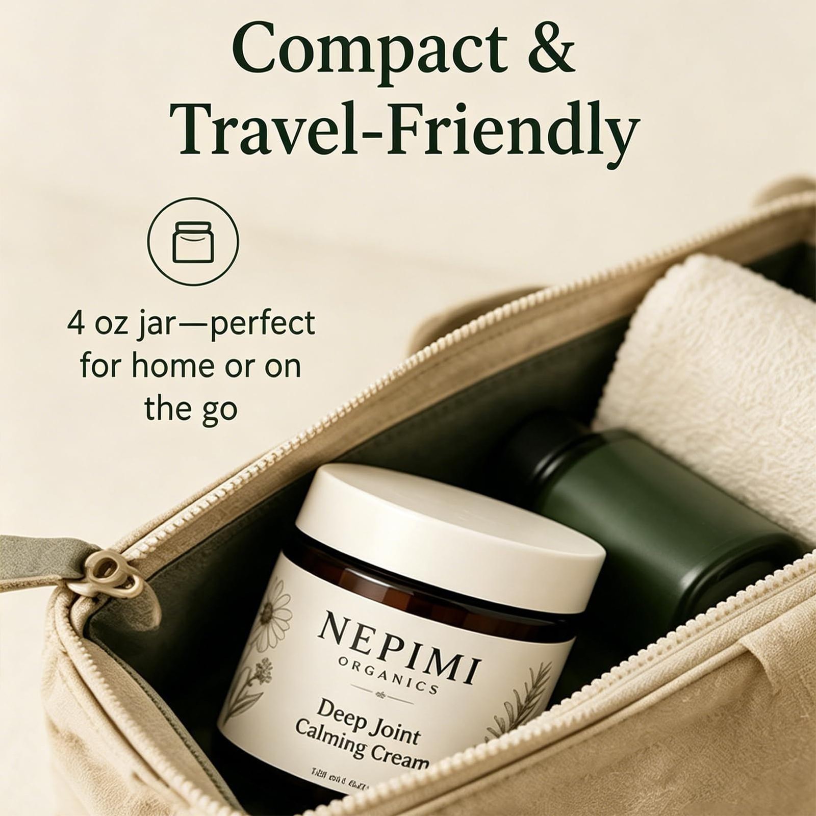 Nepimi Deep Joint Calming Cream, Moisturizing Massage Topical Body Cream 120ml