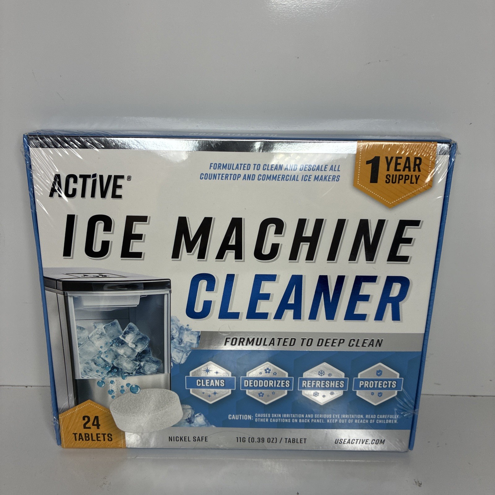 Active – ICE Machine Cleaner – 24 Pack – 12 Month Supply – SEALED