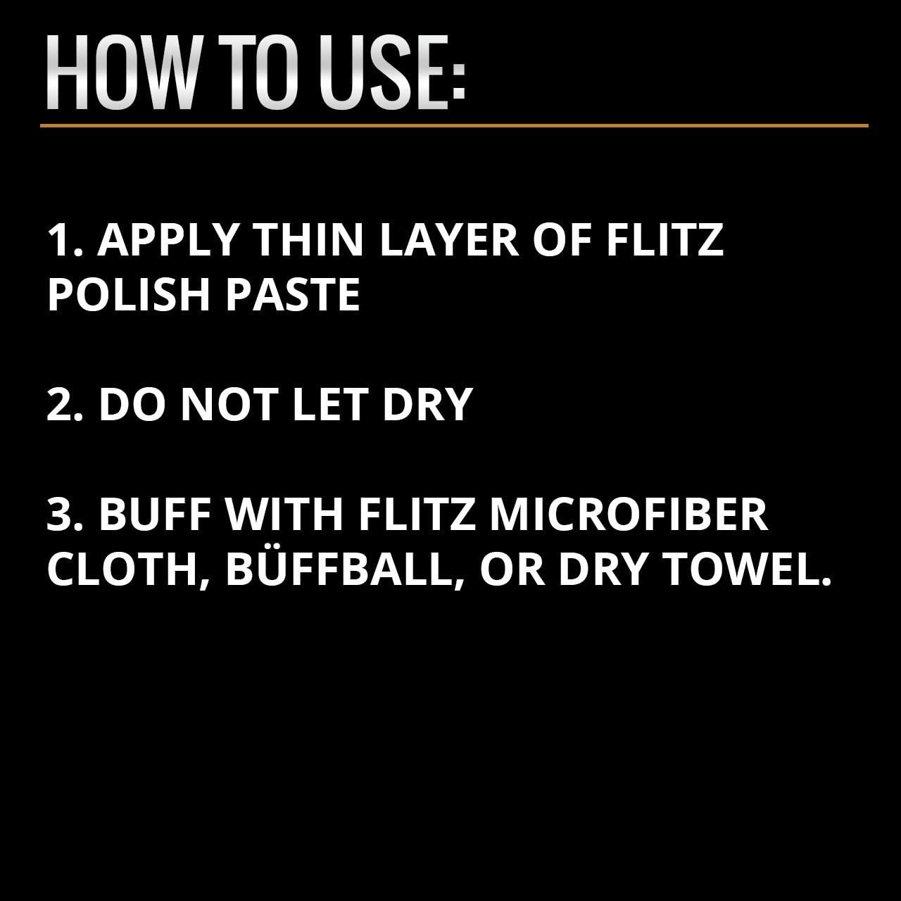 Flitz Metal Polish Paste 2 lb USA Chrome Brushless Stainless Brass Stove Wheel