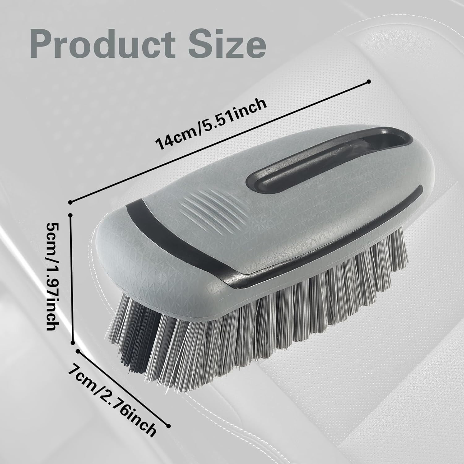 Carpet and Upholstery Cleaning Brush,Carpet Scrubber Stiff Bristle Detailing Scr