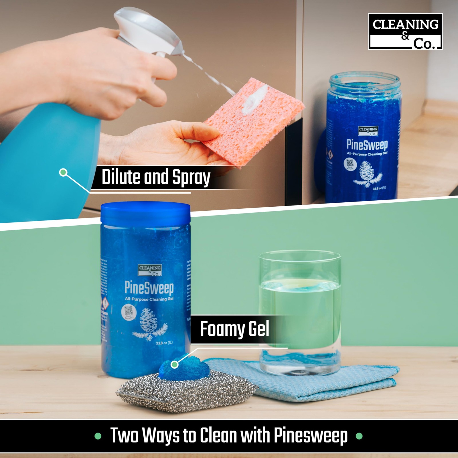 All-Purpose Cleaning Gel with Pine Oil – Multipurpose Household Cleaner for B…