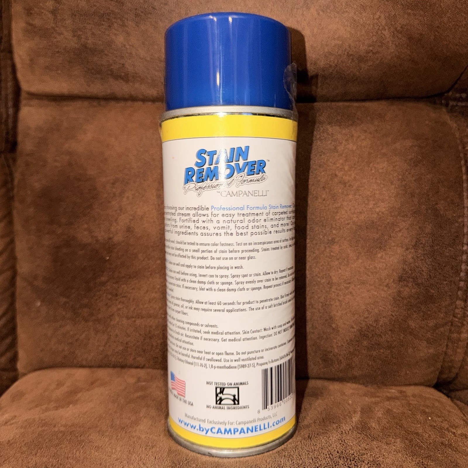 Campanelli Professional Stain Remover Point & Spray 15Oz Blue & white bottle New