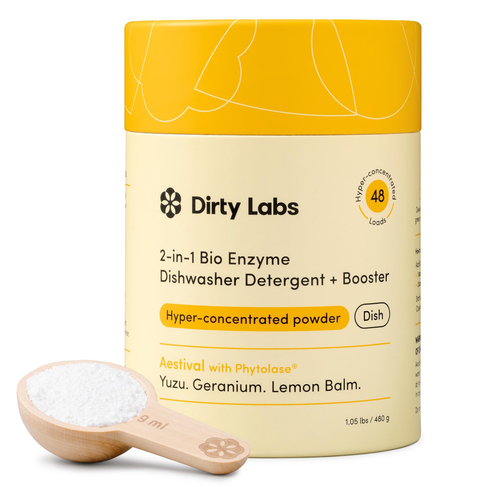 Dirty Labs | Dishwasher Detergent and Booster | Aestival Scent | 48 Loads 1 l…