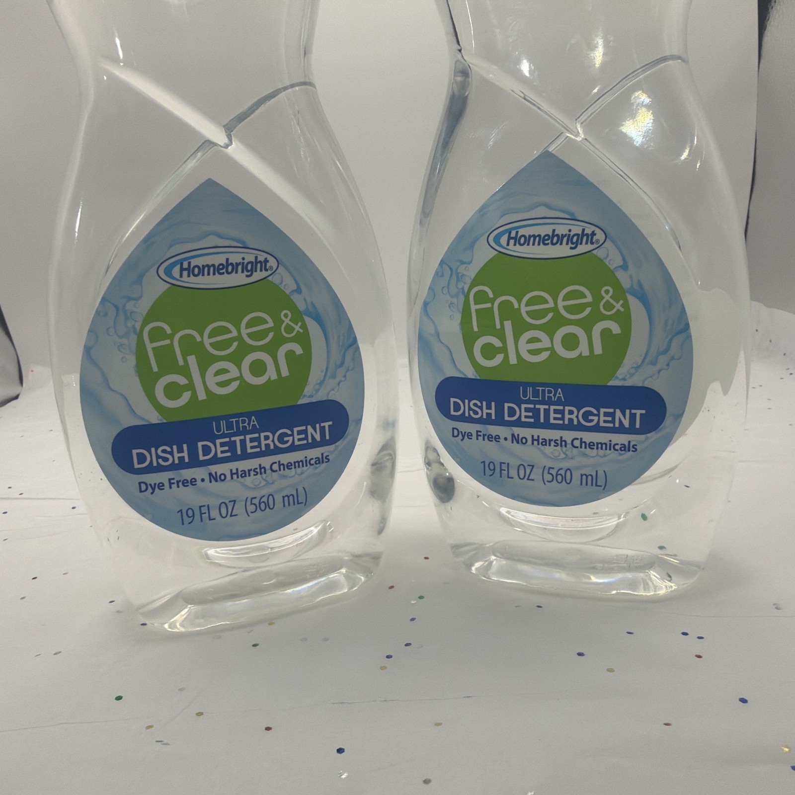 Homebright Free & Clear Dish Soap Ultra Dish Detergent 16 fl oz Set of 2