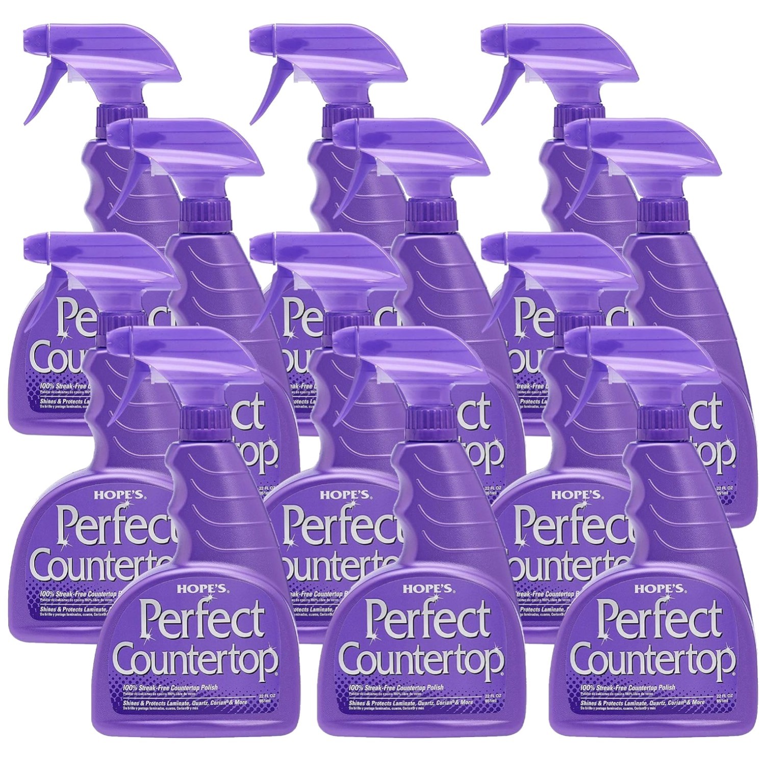 Countertop Cleaner & Polish Spray, Pack of 12