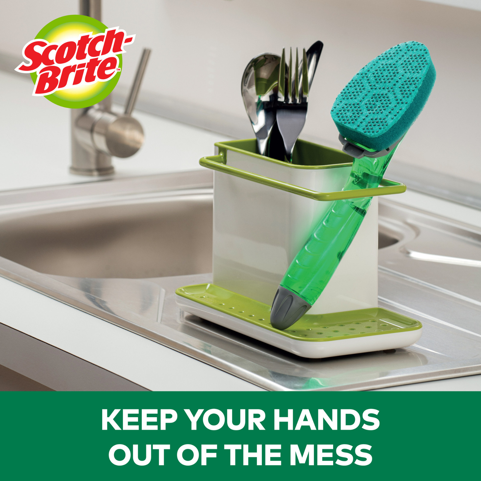 Scotch-Brite Scrub Dots Heavy Duty Dishwand Refills: 2-pack (Green)