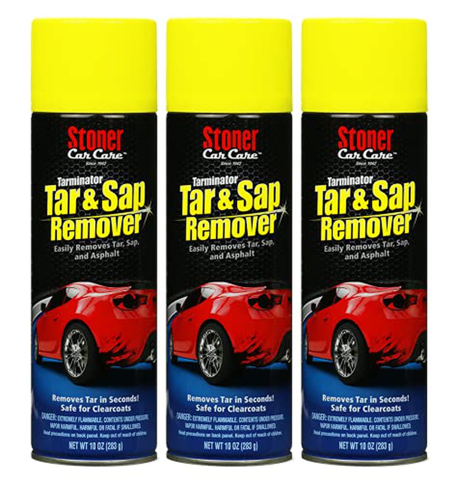 Stoner 91156, 3 Pack, Tarminator Tar & Sap Remover in Seconds, 10 Oz.