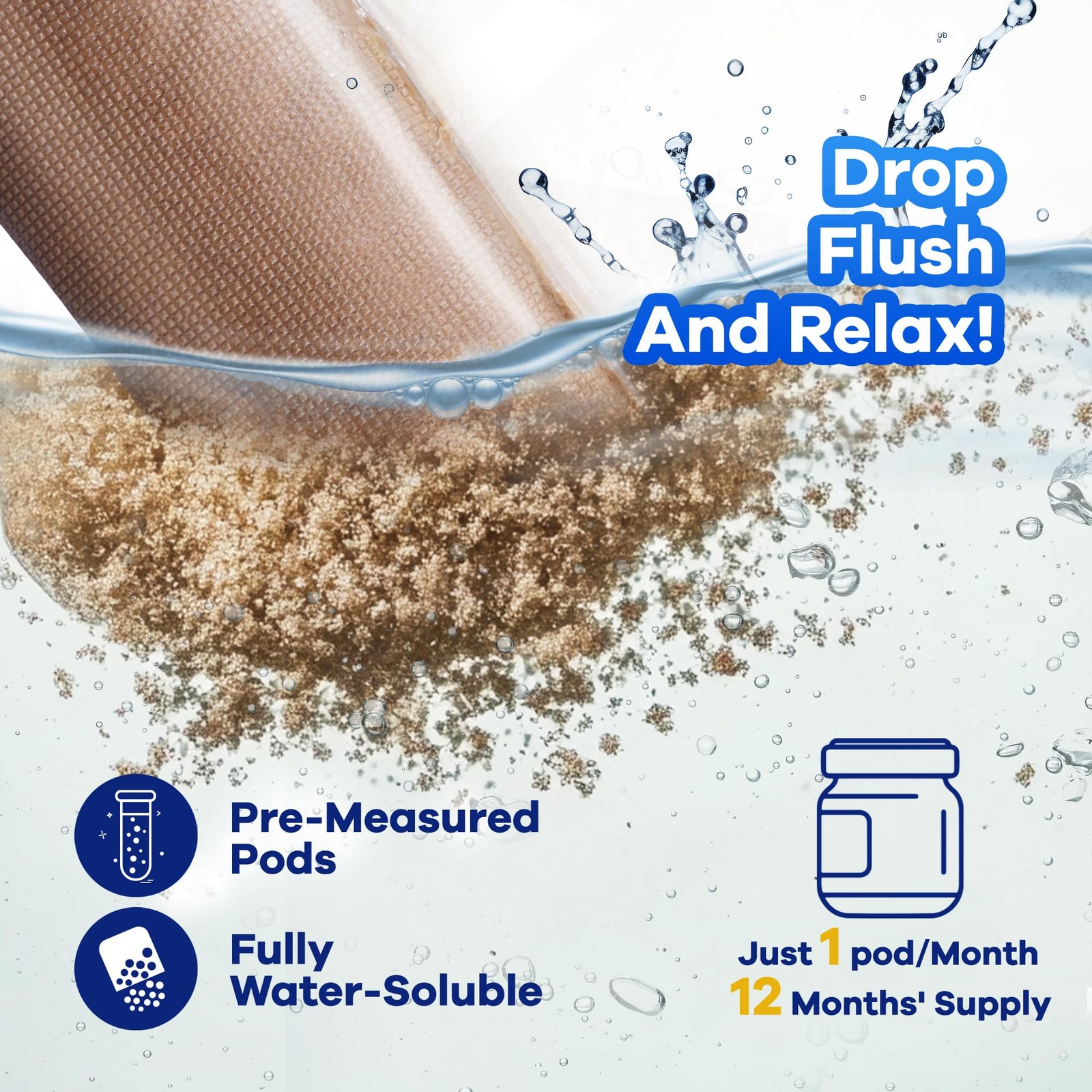 Septic Tank Treatment Pods – 12 Pcs for 1-Year Supply | Beneficial Bacteria &…
