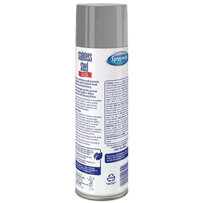Sprayway Stainless Steel Cleaner and Polisher (15 oz, 6 pk.), SEALED!!!