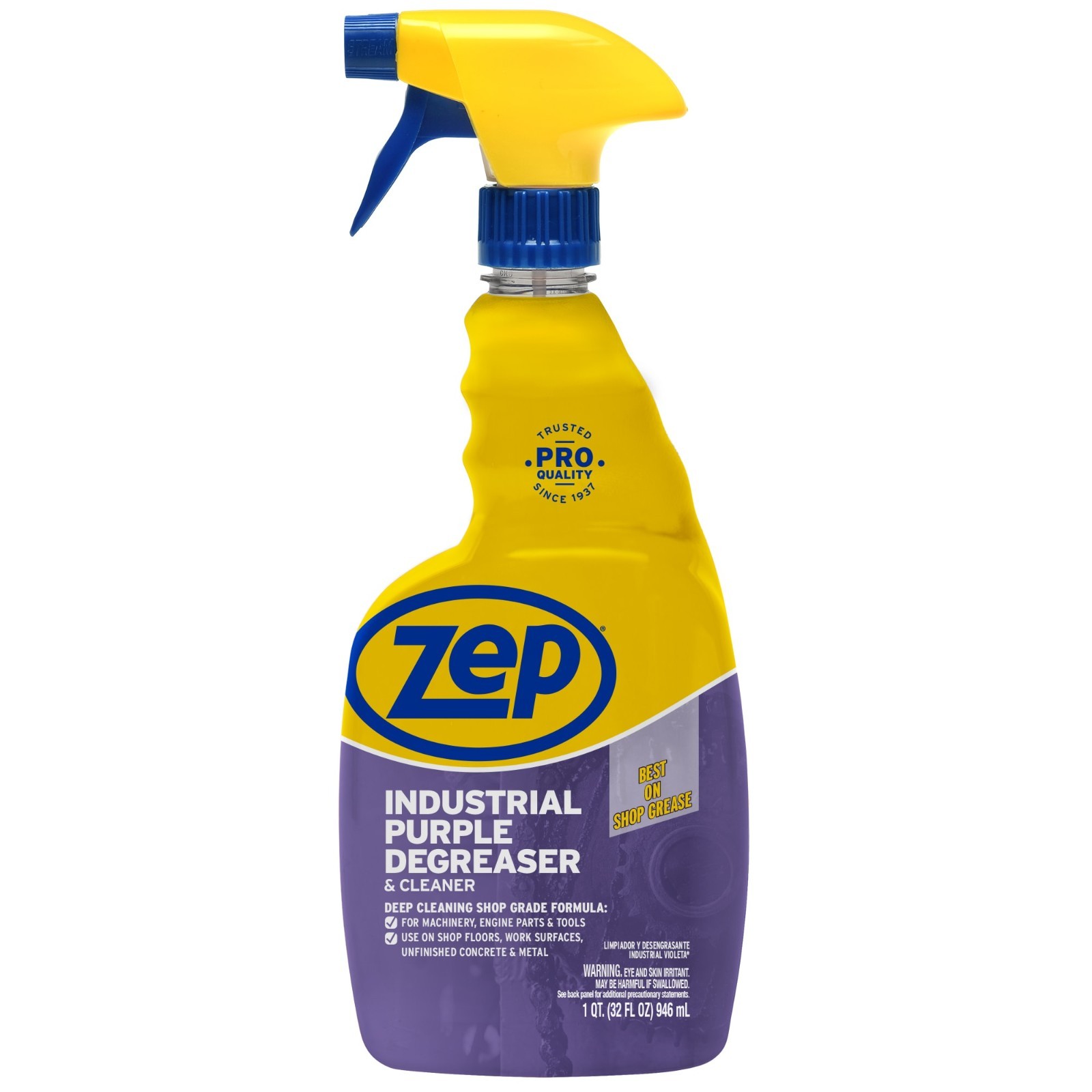 (4 Pack) Zep Industrial Purple 32 oz Concentrated Cleaner Engine Degreaser Spray
