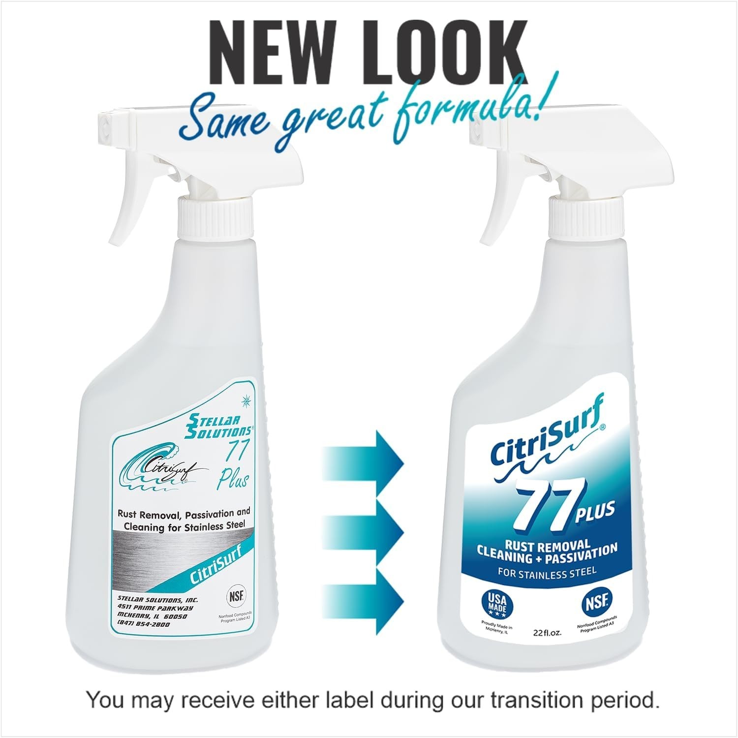 Stainless Steel Rust Remover Passivation Cleaner CitriSurf 77 Plus