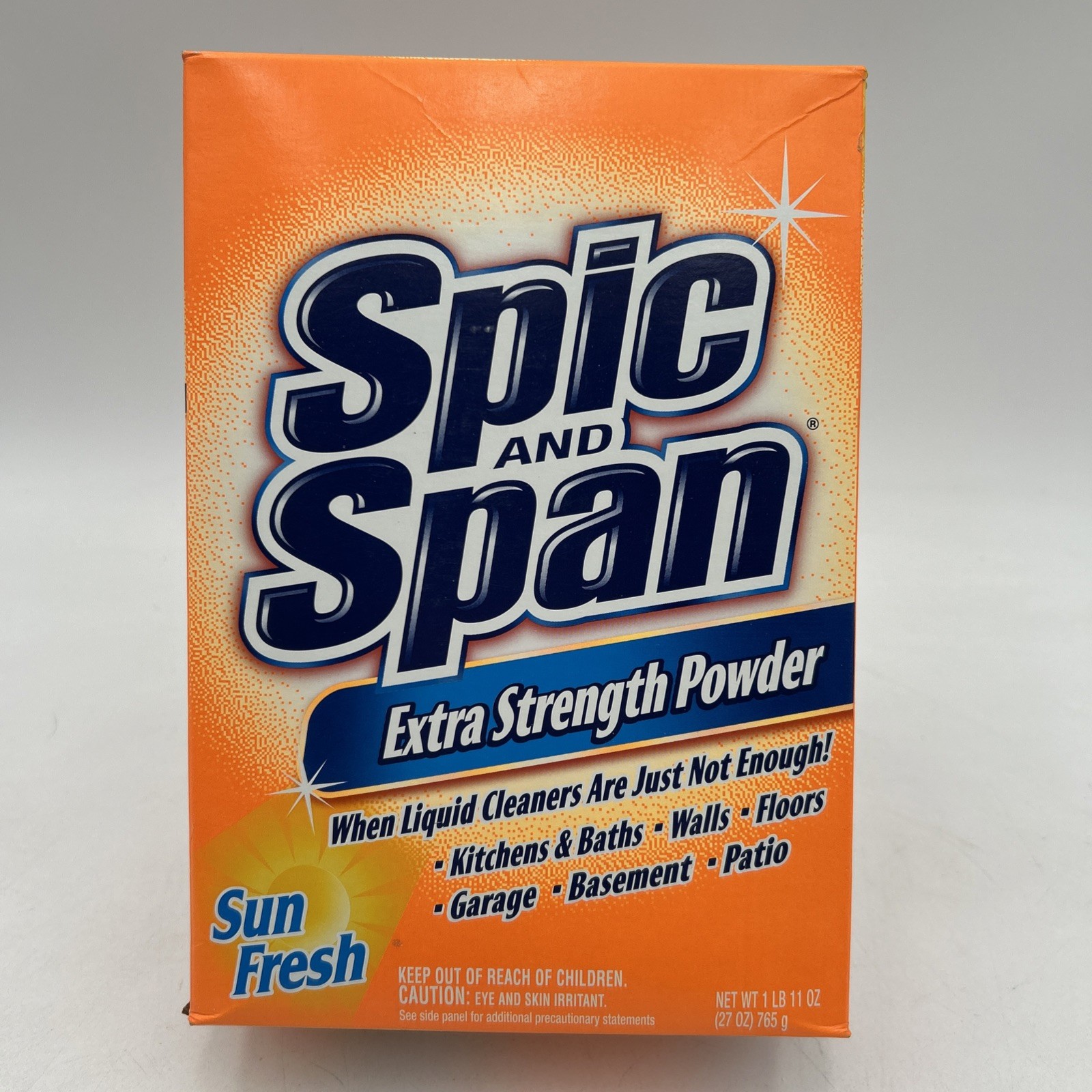 Spic and Span Extra Strength Powder SUN FRESH – 27 oz – NEW