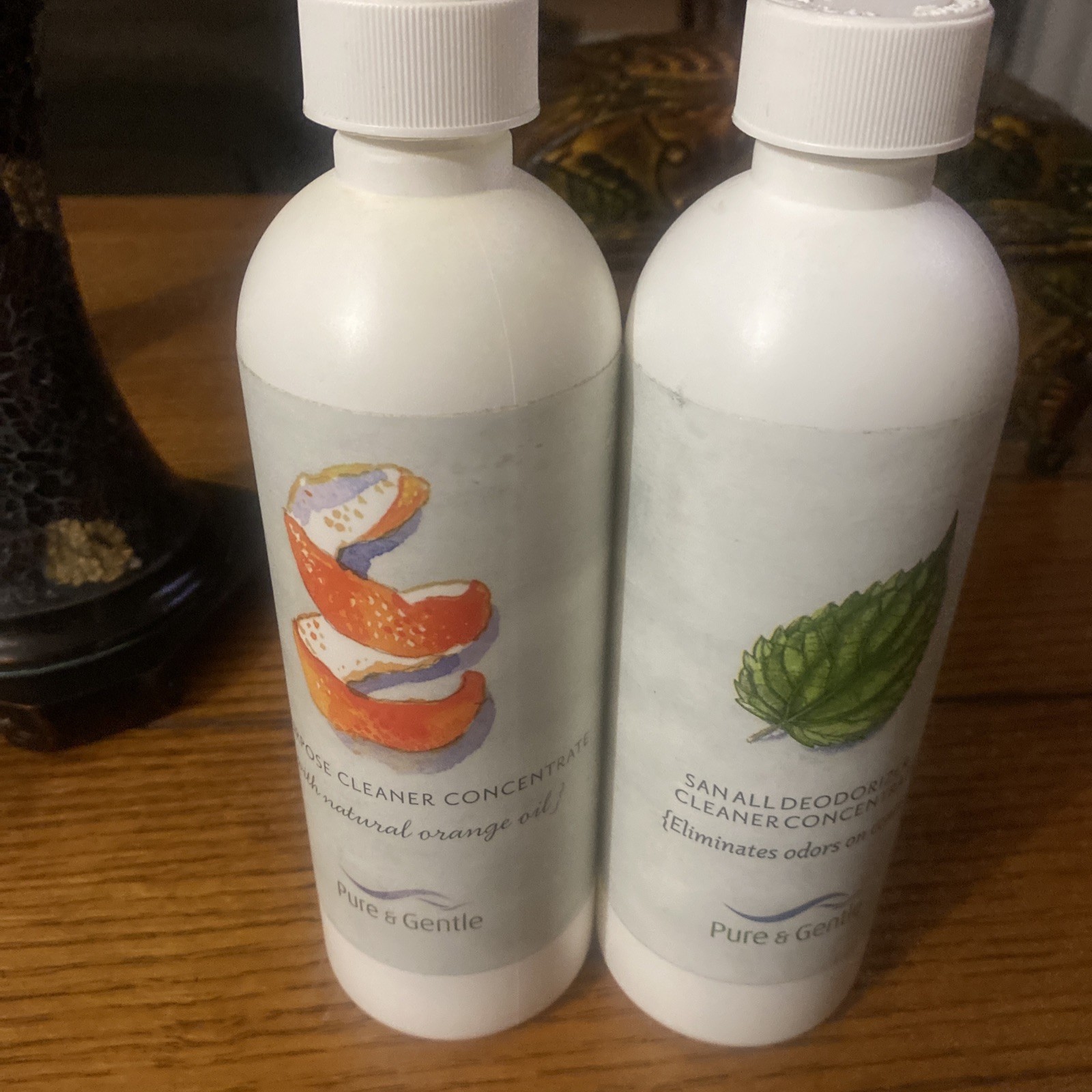 Lot Of 2 Pure & Gentle San All Deodorizer Cleaner Concentrate 16 Oz Each –