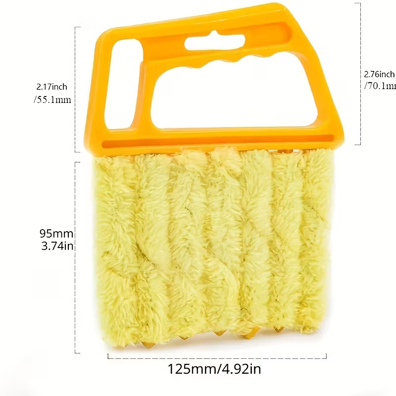 Blinds Cleaning Brush 7-Slot Duster for Window Blinds, Air Vent, Car & Home Dust