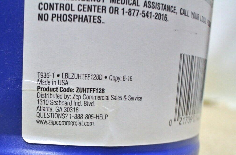 Zep Commercial High Traffic Floor Polish Step 3 1 Gal Bottle ZUHTFF128