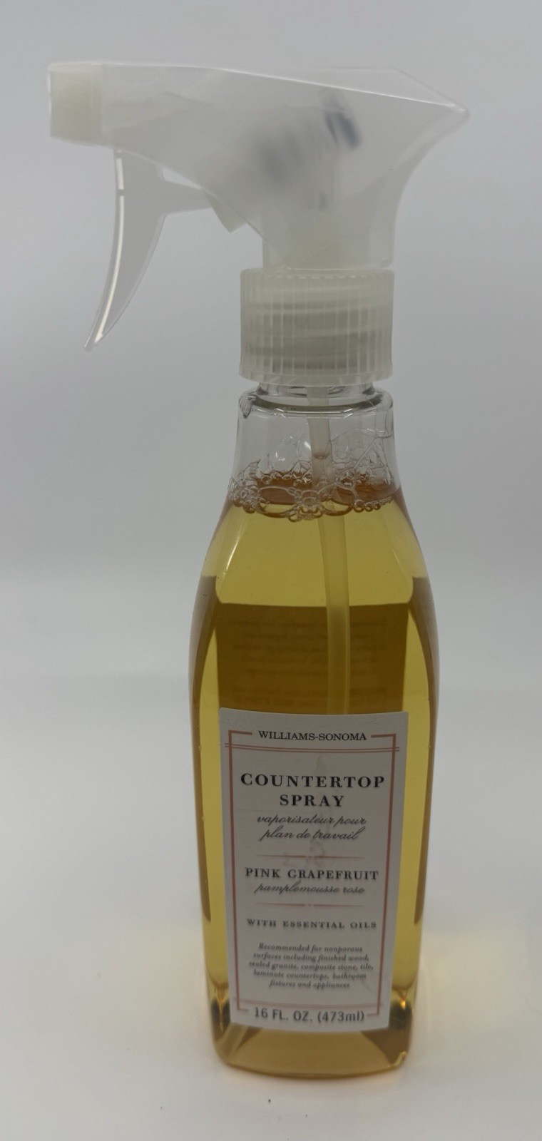 Williams Sonoma Countertop Spray Pink Grapefruit With Essential Oils 16 oz