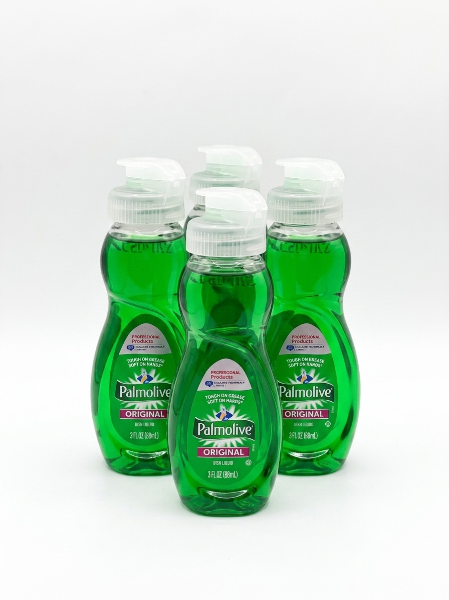 Palmolive Original Liquid Dish Soap 3 oz Travel Size Tough on Grease 4 Pack