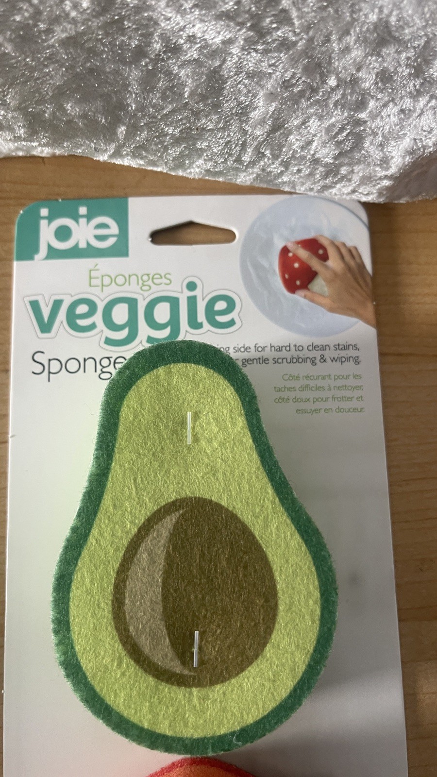 🆕Joie Veggie Sponges, 3 Pack 9×8.8x3cm – Decorative Veggie Sponges Red / Green
